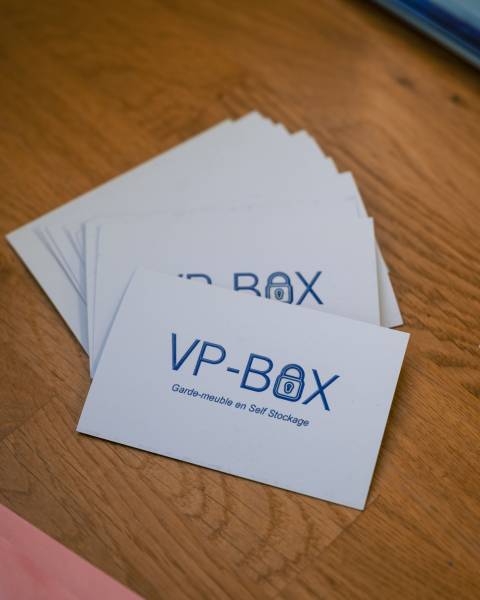Cartes de visite du dirigeant des gardes meubles VP-box 